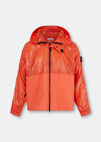 Orange Hooded Jacket