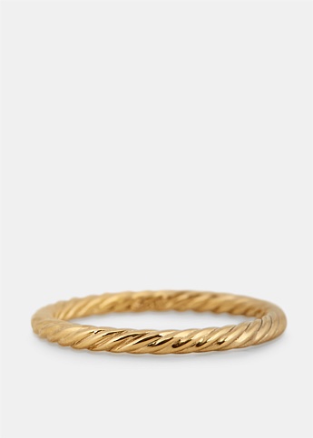 Gold Rope Band Ring