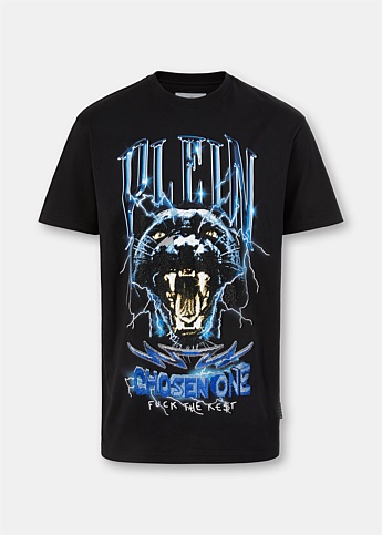 Black Panther Printed Short Sleeve T-Shirt