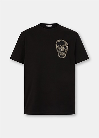 Black Skull Print T-Shirt