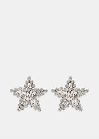 Silver Star Stud Earrings