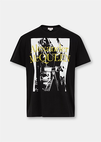 Black Atelier Print Short Sleeve T-Shirt