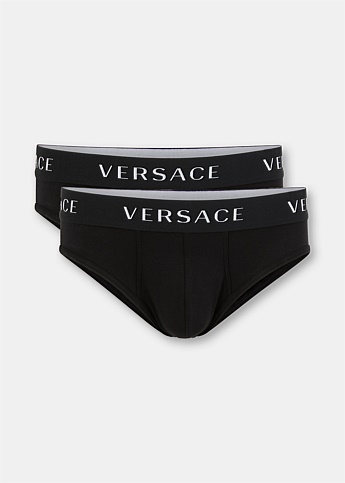 Black Logo Brief Two Pack