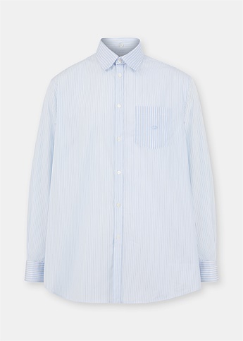 Blue Stripe Button Up Shirt