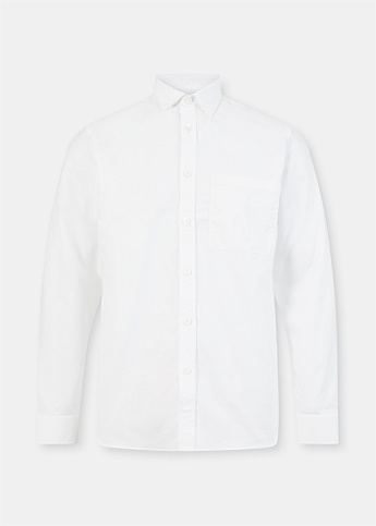 Slim Fit Monogram Motif Cotton Oxford Shirt