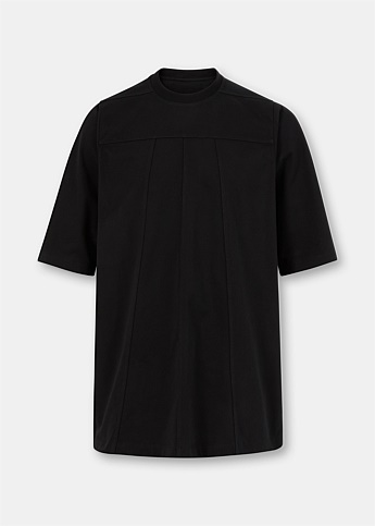 Black Grid Embossed T-Shirt