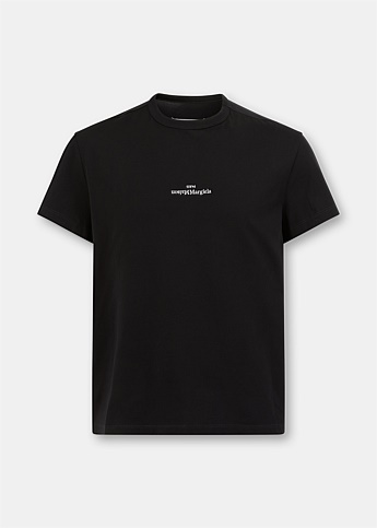 Black Upside Down Short Sleeve T-Shirt