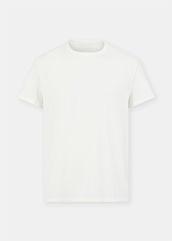 White Upside Down Short Sleeve T-Shirt