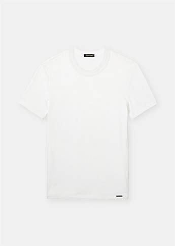 White Stretch Short Sleeve T-Shirt