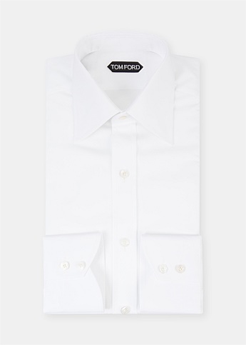 White Classic Collar Shirt