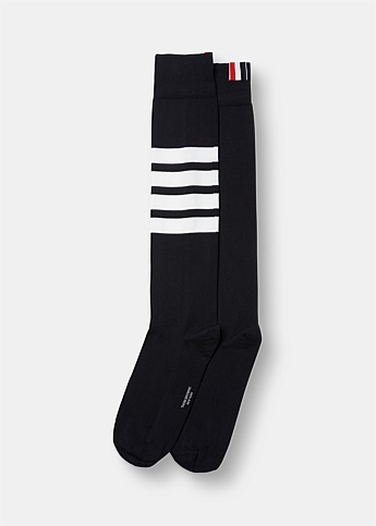 Engineered 4-Bar Stripe Mid Calf Dress Socks