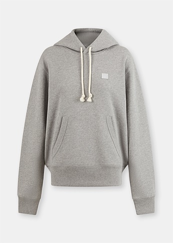 Light Grey Face Patch Hoodie