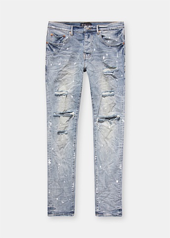 Denim Paint Splatter P001 Jeans