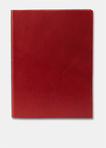 Red A5 Soft Leather Journal
