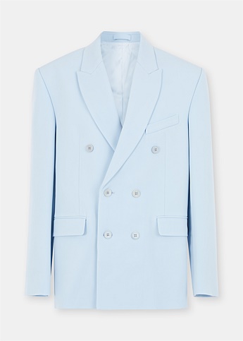 Light Blue Double Breasted Blazer