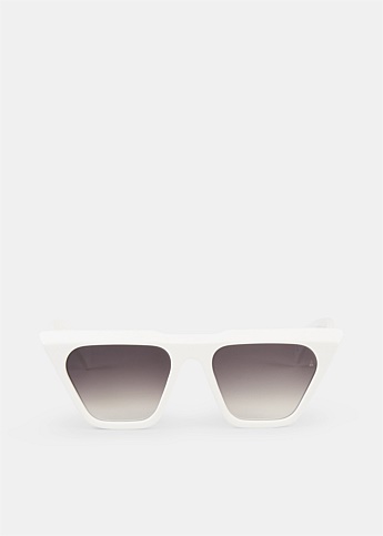 White Eva Sunglasses