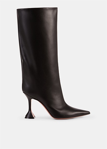 Black Fiona Nappa Leather Boots