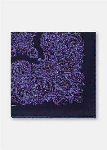 Purple Pattern Pocket Square