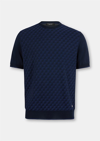 Black & Blue Monogram T-Shirt