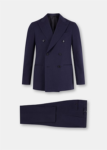 Navy Two Piece Aida Double Breasted Suit