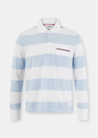 Light Blue Rugby Polo Shirt