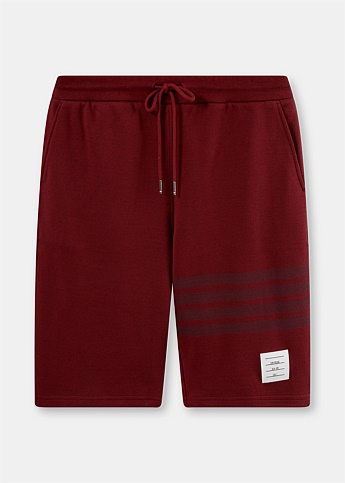 Dark Red 4-Bar Shorts