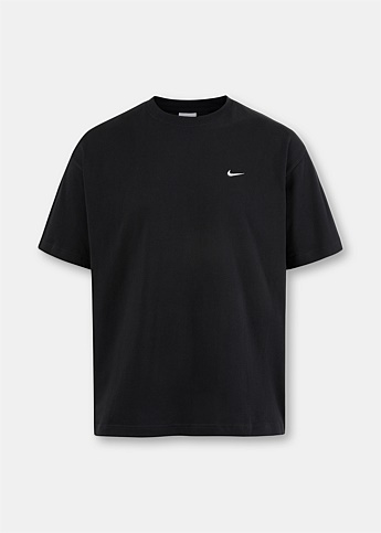 Black Essential Swoosh Logo T-Shirt
