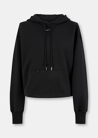 Black Oversized French Terry Hoodie