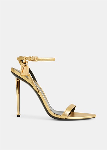 Gold Padlock Sandal