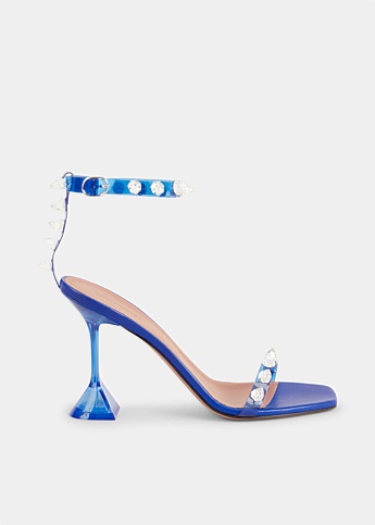 Electric Blue Julia PVC Glass Sandals