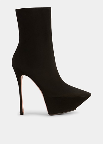 Black Yigit Suede Ankle Boots
