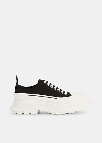 Black & White Tread Slick Sneakers
