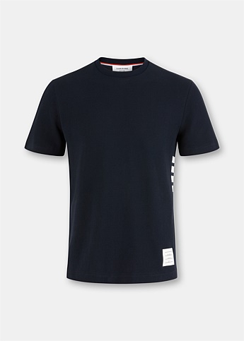 Navy Stripe Piquet T-Shirt