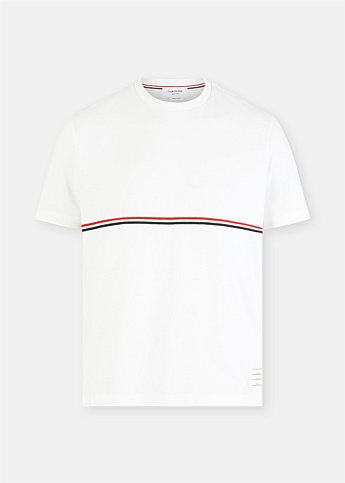 White RWB Stripe T-Shirt