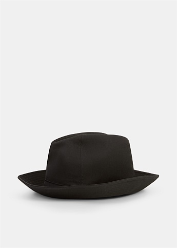 Black Fedora Wool Hat