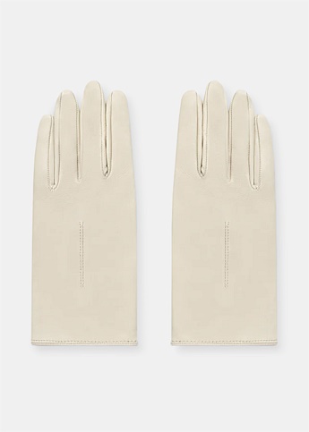 Beige Eternal Leather Gloves