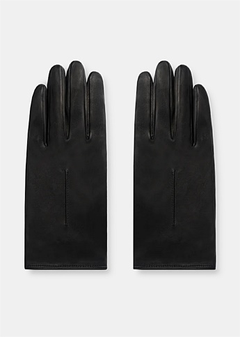 Black Eternal Leather Gloves