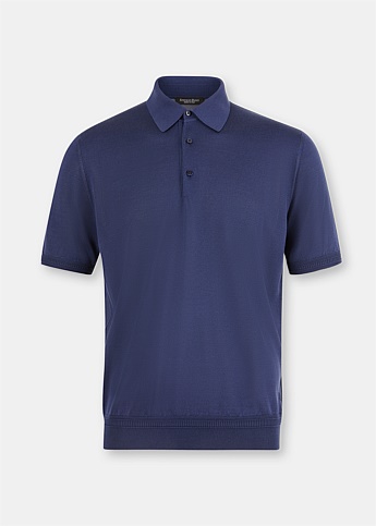 Blue Polo Silk Shirt