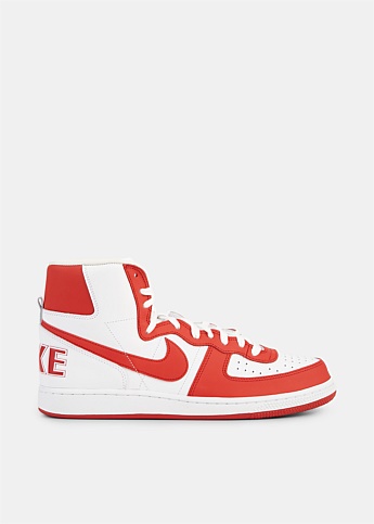 X Nike Red Terminator High Sneakers