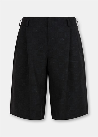 Black Checker Shorts