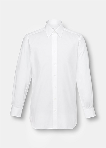White Cotton Formal Shirt