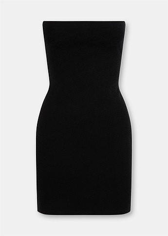 Black Logo Mini Dress