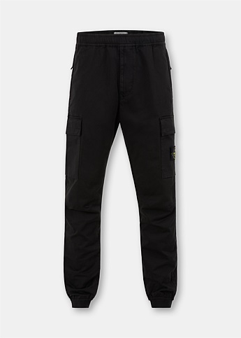 Black Tapered Cargo Pants