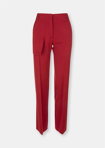 Red Utility Trousers