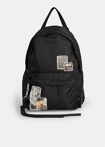 Black Padded Backpack Bag