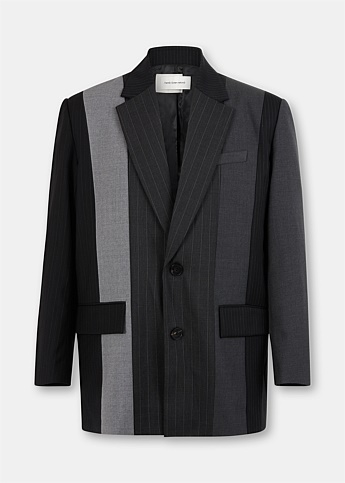 Black/Grey Multi Panelled Blazer