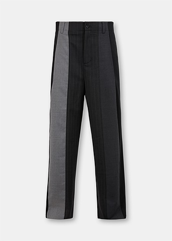 Black/Grey Multi Panelled Trouser