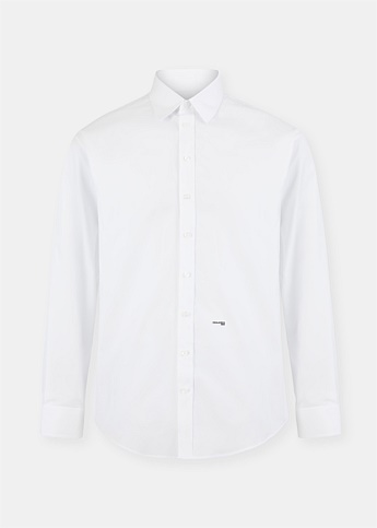 White Drop Shoulder Shirt