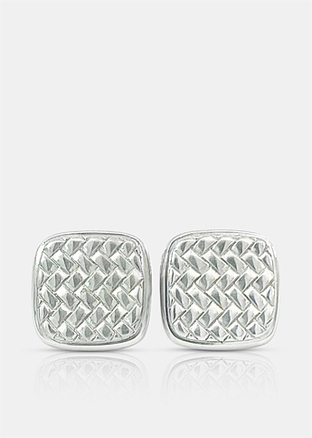 Square Woven Detail Cufflinks