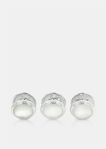 Silver Pearl Round Shape Buttons